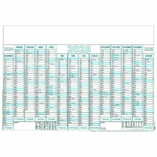 Zettler Jahresplaner 915, 14, 14 Monate / 1 Seite, 100 x 70cm, 2026