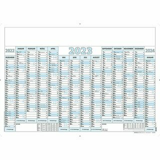 Zettler Jahresplaner 915, 14, 14 Monate / 1 Seite, 100 x 70cm, 2026