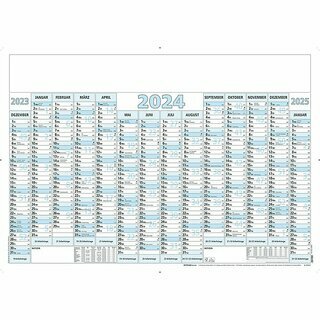 Zettler Jahresplaner 915, 14, 14 Monate / 1 Seite, 100 x 70cm, 2026