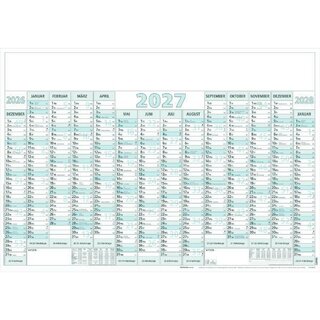 Zettler Jahresplaner 915, 14, 14 Monate / 1 Seite, 100 x...