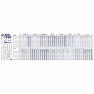 Zettler Urlaubsplaner 992, faltbar, 100 x 29,7 cm, f�r 25 Mitarbeiter, 2027