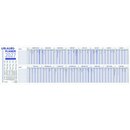 Zettler Urlaubsplaner 992, faltbar, 100 x 29,7 cm, f�r 25...