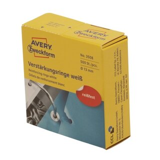 Lochverstärkungsringe Avery Zweckform 3508, D 13 mm,...