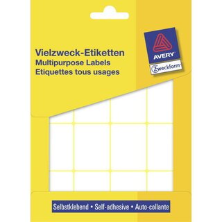 Mini-Etiketten Avery Zweckform 3326, 38 x 29mm (LxB), wei, 24 Blatt/384 Stck