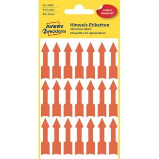 Hinweis-Pfeile Avery Zweckform 3008, 39 x 9mm,...