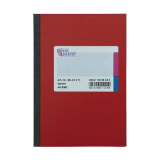 Geschäftsbuch K+E 86-16271, A6, kariert, 48 Blatt