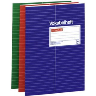 Vokabelheft Brunnen 46925, A6, 70g, liniert, Teilungslinie, 32 Blatt