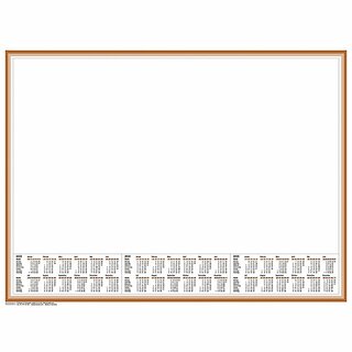 Brunnen Schreibunterlage 1070126, 59 x 43cm, Notizfeld, 50 Blatt, 2027/28/29
