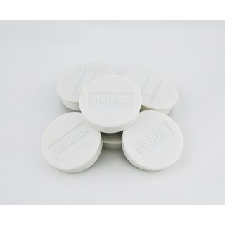 Magnet, für 15 Blatt A4 80 g/m², rund, Ø: 35 mm, weiß