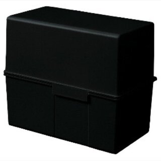 Karteibox HAN 976, A6 quer, für max. 400 Karten, schwarz