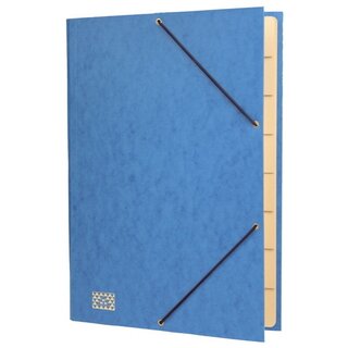 Ordnungsmappe RNK 4616, 9 Fächer, mit Gummizug, blau