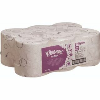 Papierhandtcher Kleenex 6780, auf Rolle 150m, 2-lagig, wei, 6 Stck