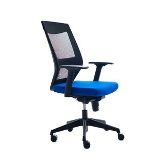 Brostuhl CEP 908-3 Lumbar Mesh, mittelhohe Rckenlehne, blau/schwarz