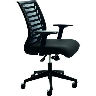 Bürostuhl CEP 907-4, Mesh, mittelhohe Rückenlehne, schwarz
