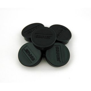 Magnet, fr 4 Blatt A4 80 g/m, rund, : 10 mm, schwarz