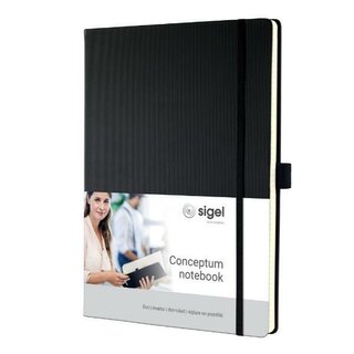 Notizbuch Sigel Conceptum CO108, A4, dotted, Hardcover, 194 Seiten, schwarz