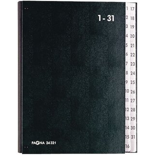Pultordner Pagna 24321, Tabs 1-31, Einband aus Hartpappe,...