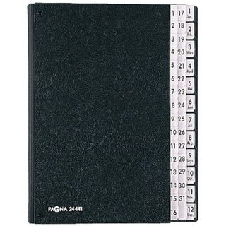 Pultordner Pagna 24441, Tabs 1-31 + Jan.-Dez., Einband...