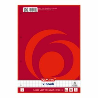 Ringbucheinlagen Herlitz 100050461, A4, kariert, 100 Blatt
