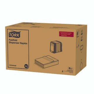 Spenderservietten Tork 10933, weiß, 25x30cm, 300 Stück