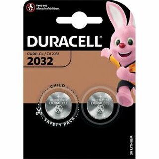 Batterie Duracell 101666, Knopfzelle, CR2032, 3 Volt, Lithium