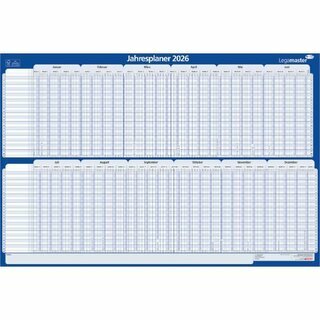 Legamaster Jahresprojektplaner 7-423121-26, 60 x 90cm, 400g, abwischbar, 2026