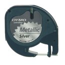 Schriftband Dymo Letratag 91228, Metall, Breite: 12mm,...