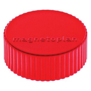 Haftmagnet Magnetoplan 16600, Durchmesser: 34mm, rot, 10 Stck