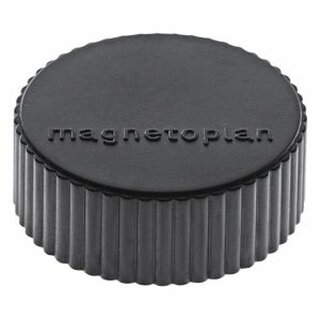 Haftmagnet Magnetoplan 16600, Durchmesser: 34mm, schwarz, 10 Stck