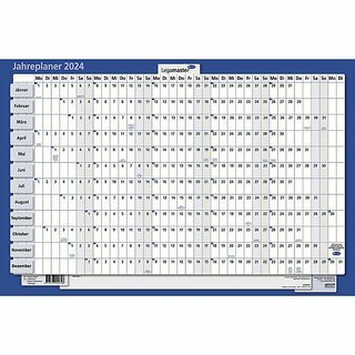Legamaster Jahresplaner 7-420121-26, 60x90cm,  400g, laminiert, abwischbar, 2027