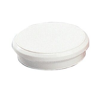 Magnet, rund, Ø: 24 mm, Haftkraft: 300 g, weiß