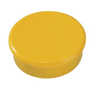 Magnet, rund, Ø: 38 mm, Haftkraft: 2.500 g, gelb