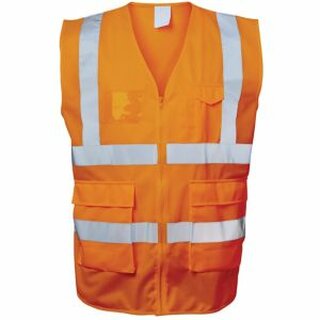 Warnschutzweste Safestyle 23511, Reiverschluss, Gre 4XL, orange