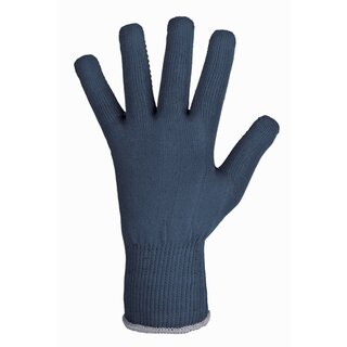 Strickhandschuhe Stronghand ZIBO 0372, Vinyl-Noppen, Gre 10, blau, 12 Paar