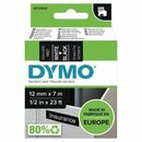 Schriftband Dymo D1 45021, Breite: 12mm, weiß auf schwarz