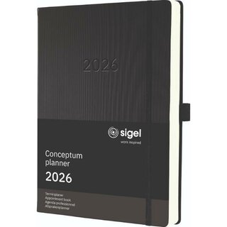 Sigel Buchkalender C2604, Conceptum, 1T/1S, Hardcover,...