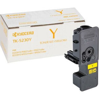 Toner Kyocera TK-5230Y, Reichweite: 2.200 Seiten, gelb