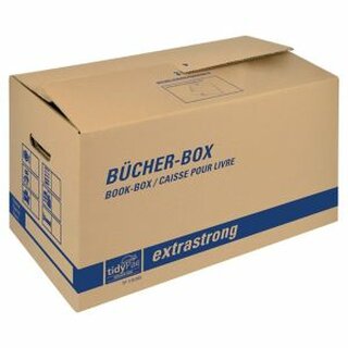 Bcherkarton Tidypack TP110.005, Mae: 575 x 295 x 335mm, braun