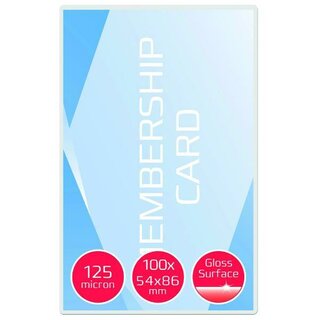 Laminiertaschen GBC 3740300, 54x86mm, 125 Micron, 100 Stück