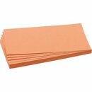 Moderationskarte, Rechteck, 20,5x9,5cm, 130g/m², orange