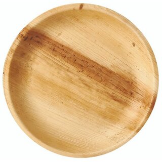 Pappteller Palmblatt 85503, D 230mm, natur, 25 Stück