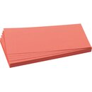 Moderationskarte, Rechteck, 20,5x9,5cm, 130g/m², rot