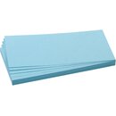 Moderationskarte, Rechteck, 20,5x9,5cm, 130g/m², hellblau