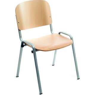 Besucherstuhl Rocada 974S, stapelbar, Holz, 4 Stück