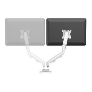 Monitorarm Fellowes Eppa 9683801, Doppel Monitoram Set, weiß