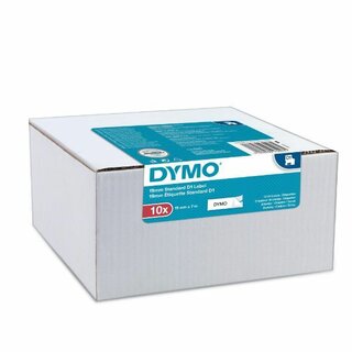 Dymo D1 Schriftband 19mm x 7 m, schwarz/wei, 10 Stck