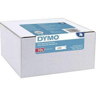 Schriftband Dymo D1 2093097, Breite: 12mm, schwarz/wei, 10 Stck