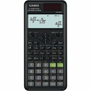 Taschenrechner Casio FX-87DE PLUS-2, 10 / +2stellig, Solar-/Batteriebetrieb, swz