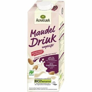 Bio mandel Drink Alnatura ungest 1l 8 Stck