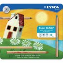 Farbstift Lyra 3711180, Super Ferby, farbig sortiert,...